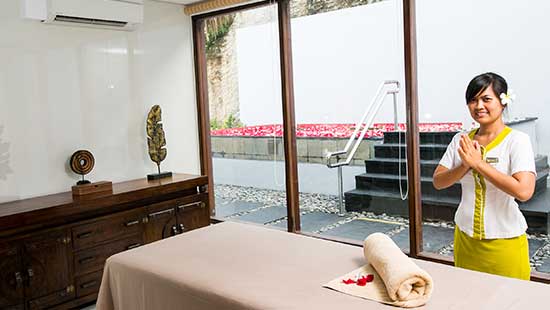 Massage Lounge at the Just the 2 of us Penthouse Villa